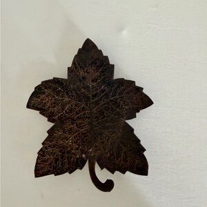 Metal Leaf Spoon Holder